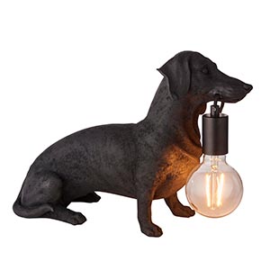 Dachshund Table - Matt Black