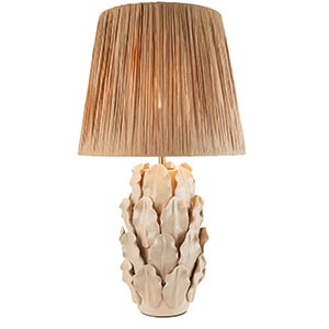 Layered Leaf & Raffia  32cm Table